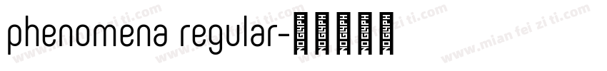 phenomena regular字体转换